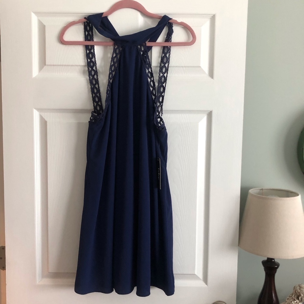 Lulu’s navy blue summer event dress in size L